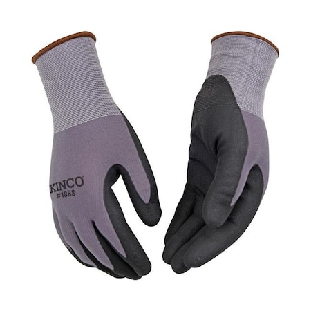 Kinco Kinco 7669906 Mens Indoor & Outdoor Extra Large Nitrile Palm Work Gloves; Black & Gray - Pack of 6 7669906